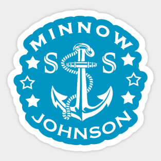 Rush Hour 2 - S.S. Minnow Johnson (white) Sticker